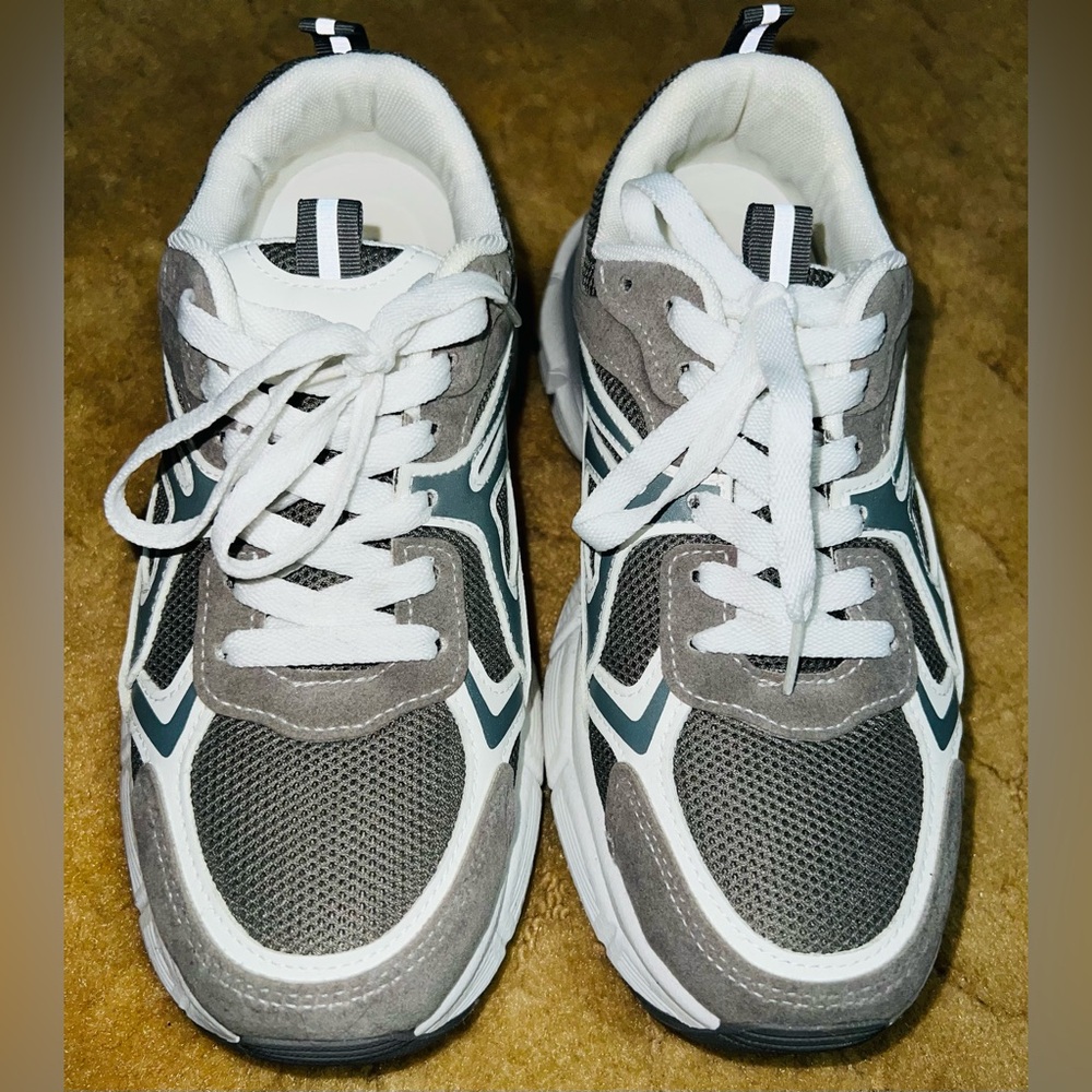 Forever 21 Gray and White Sneakers